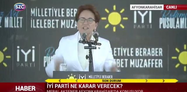 Akşener: Seçime Her Siyasi Parti Ayrı Girelim